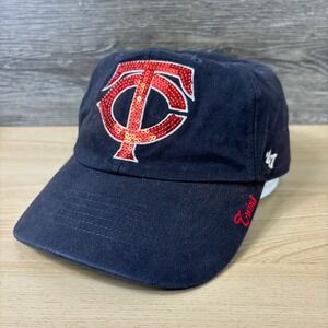 Minnesota Twins Hat Cap Strap Back Womens Blue MLB Baseball Adjustable '47
